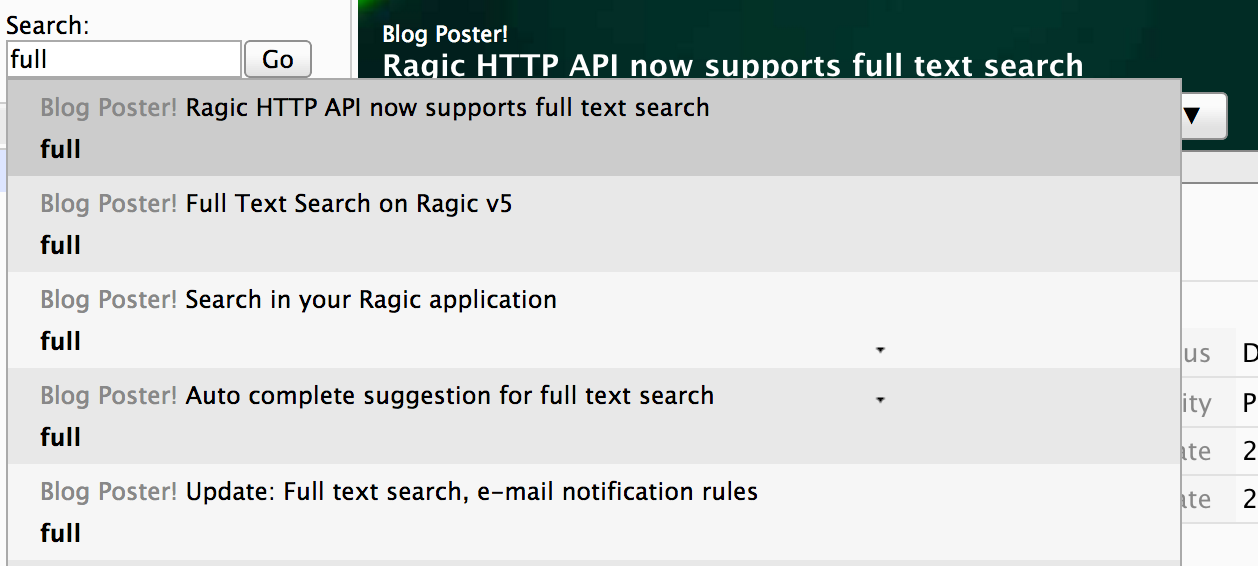Ragic HTTP API now supports full text search Icon